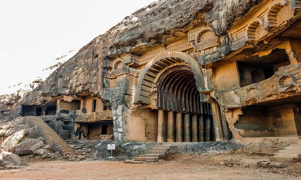 Karla caves are close to Bhaja Caves and are one of the most popular tourist attractions in India.